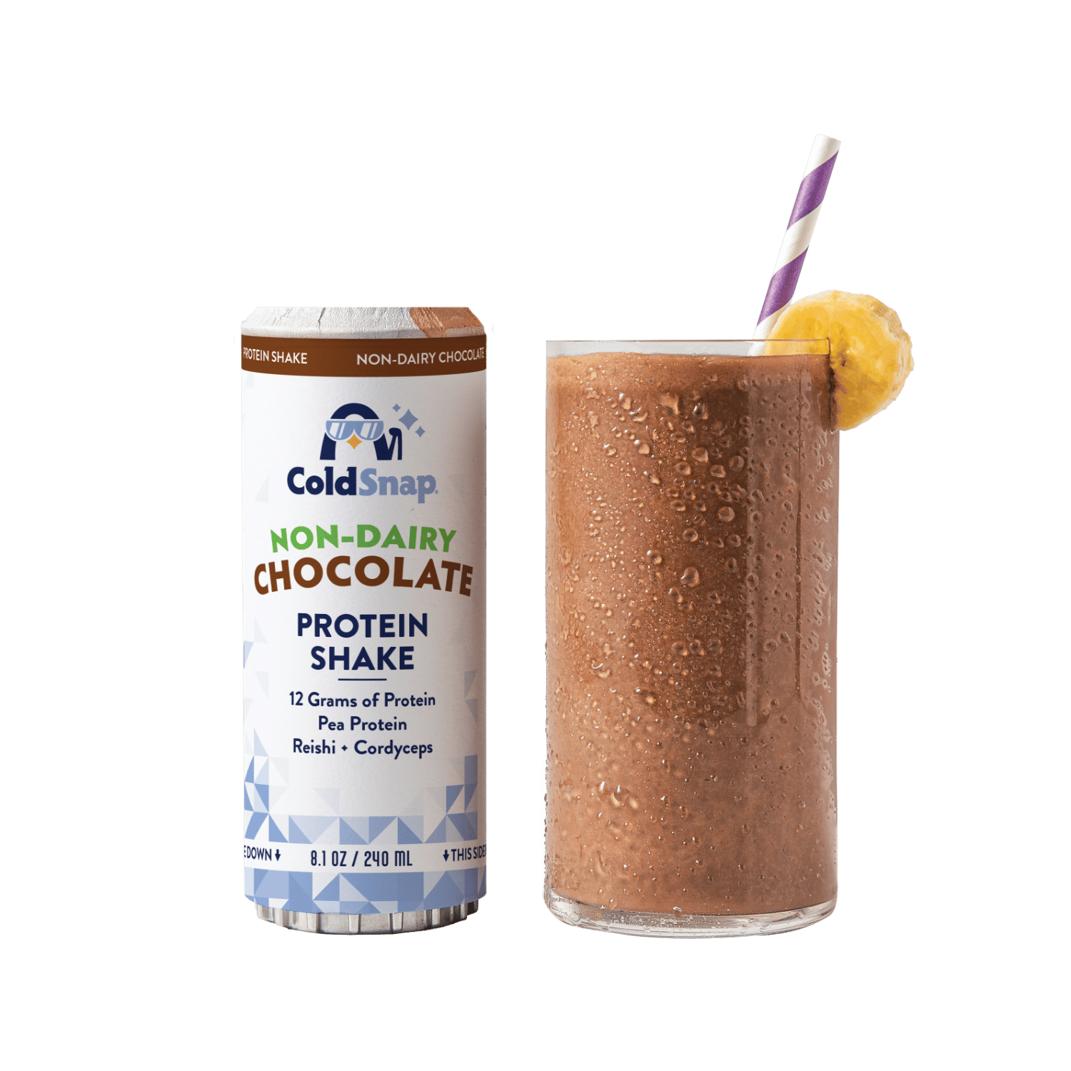 Chocolate (Non-Dairy) Frozen Protein Shake, 12-Pack – ColdSnap