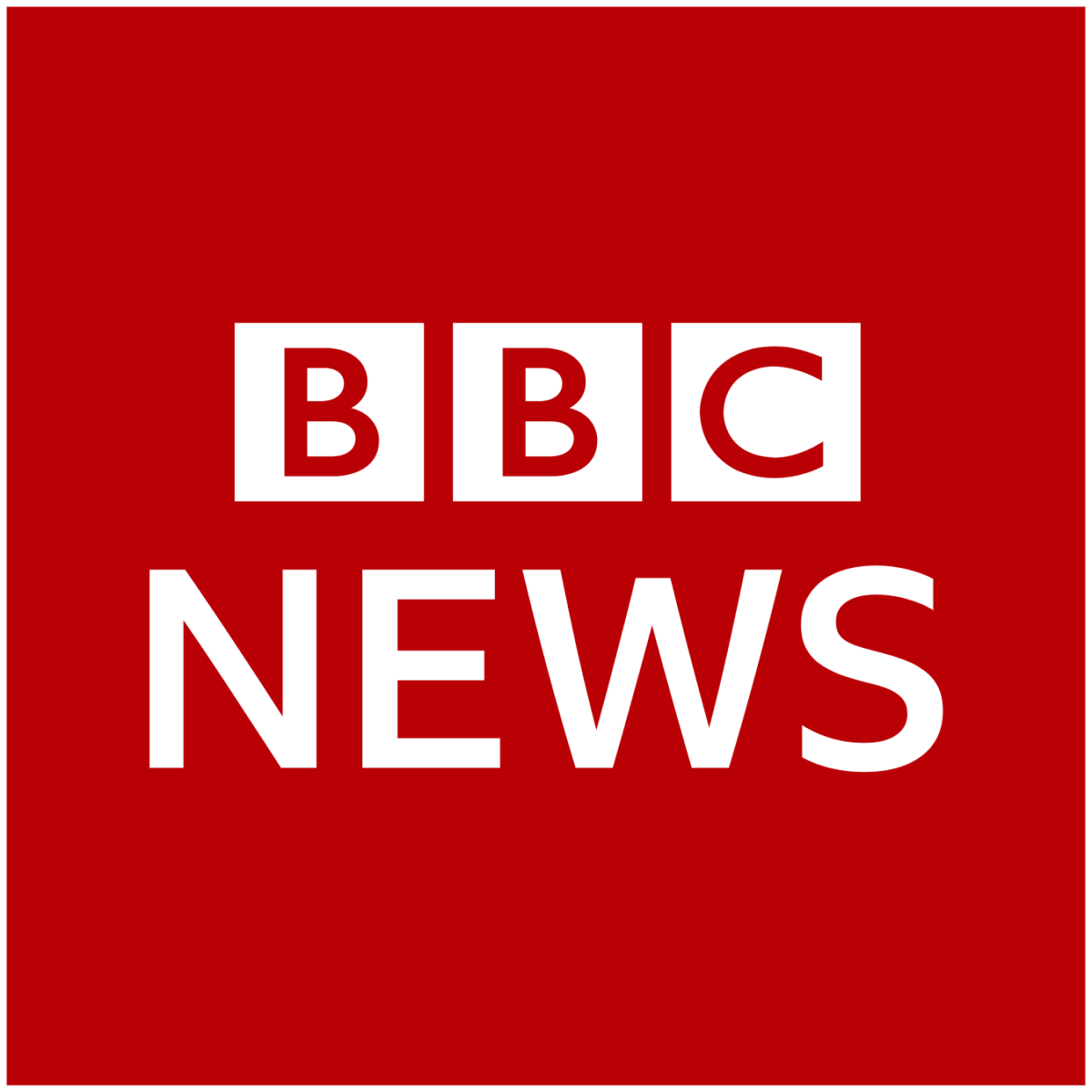 BBC News logo on a red background