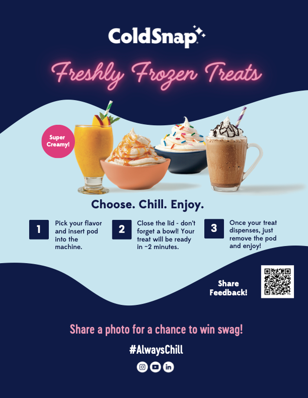 Preview of document for POS Sign for Snap, Smoothie