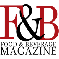 Logo of Food & Beverage Magazine with red and black design.