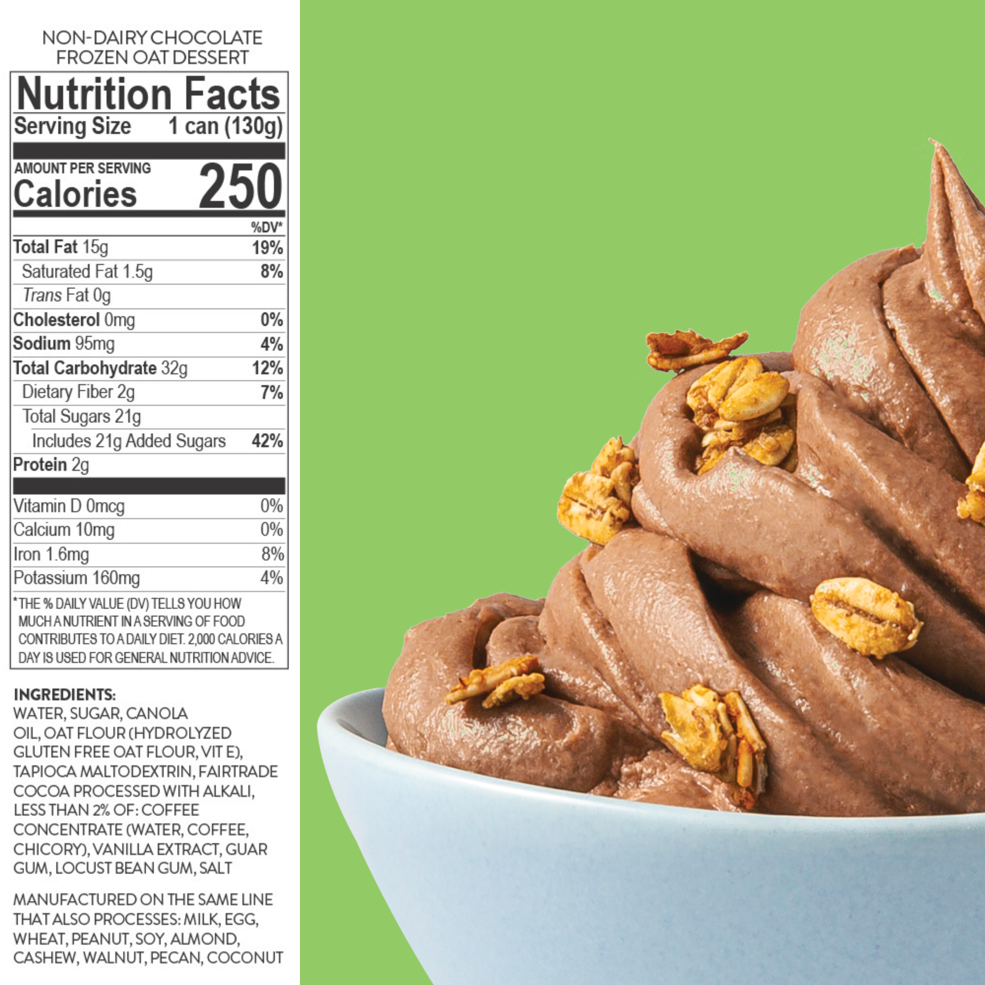 Chocolate Oat Non-Dairy Frozen Dessert, 12-Pack
