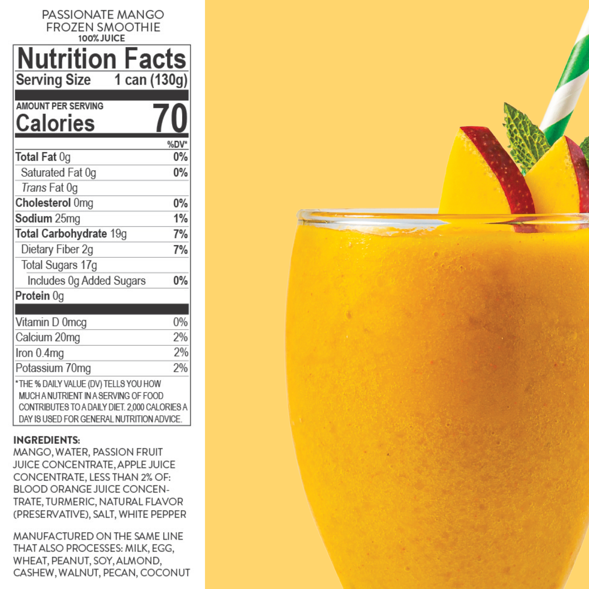 Passionate Mango Frozen Smoothie, 12-Pack