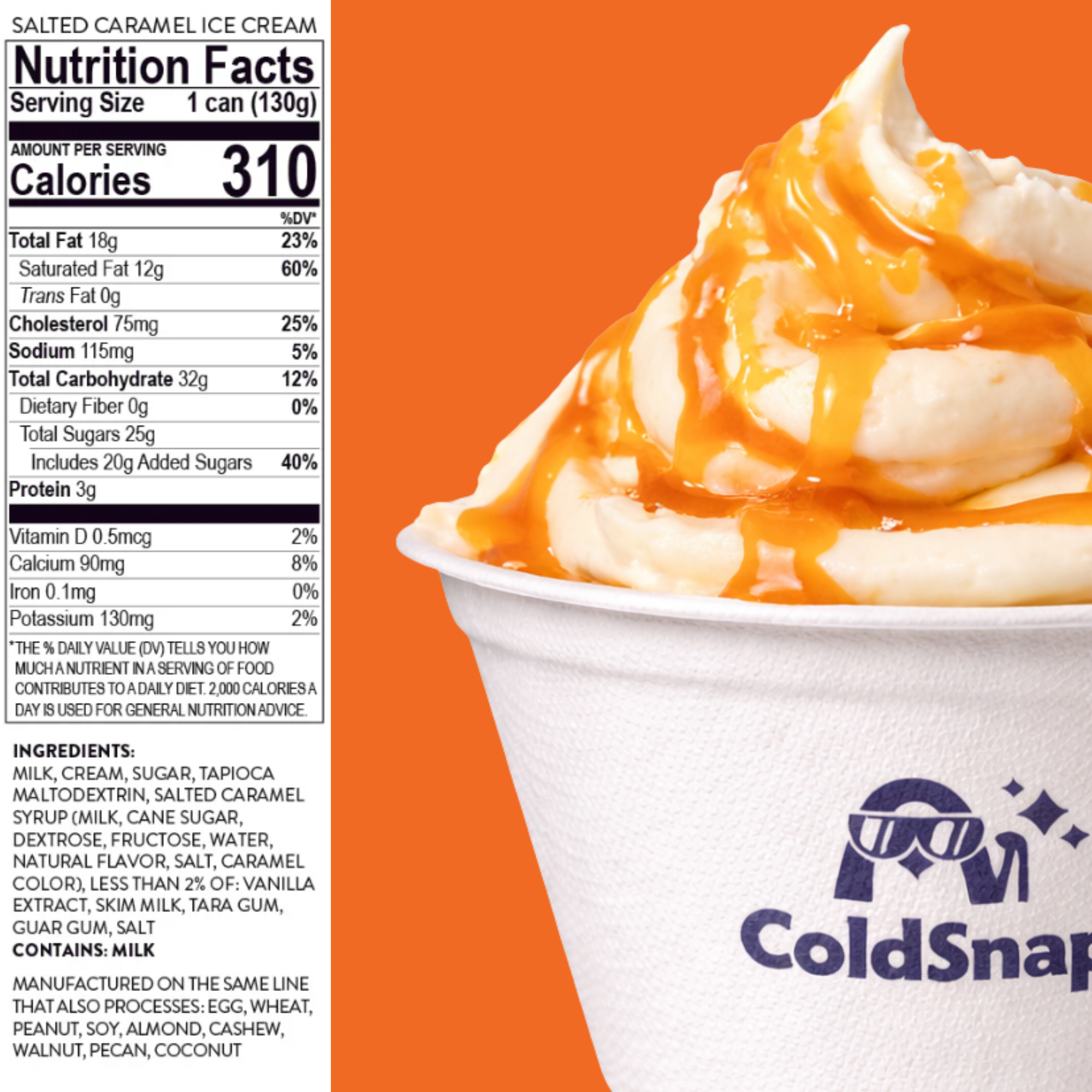 Salted Caramel Ice Cream, 12-Pack