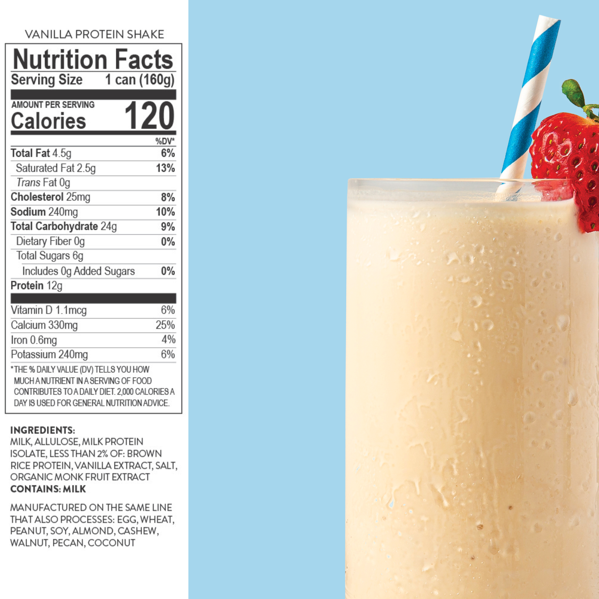 Vanilla Frozen Protein Shake, 12-Pack