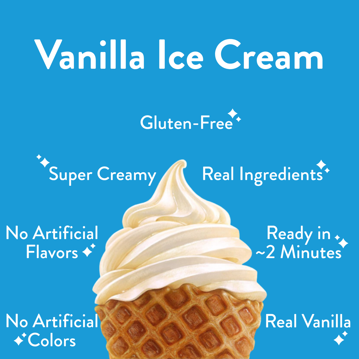 Vanilla Ice Cream, 12-Pack – ColdSnap