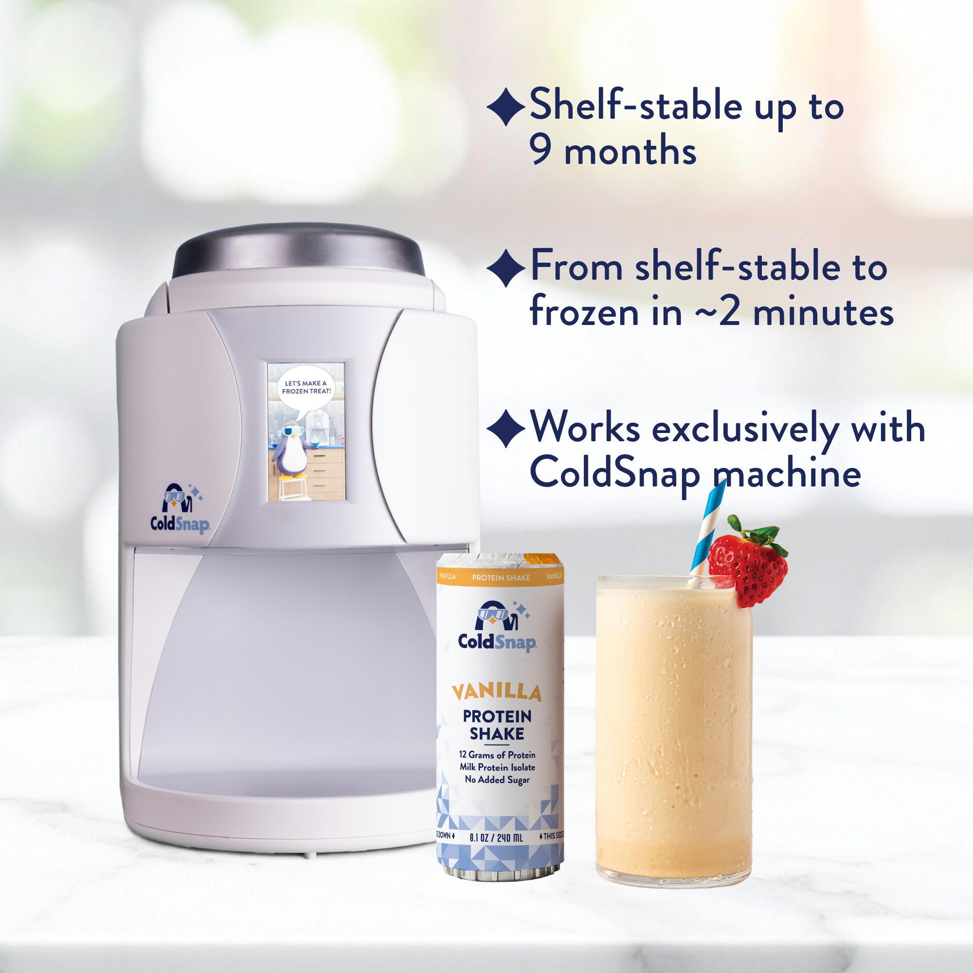 Vanilla Frozen Protein Shake, 12-Pack