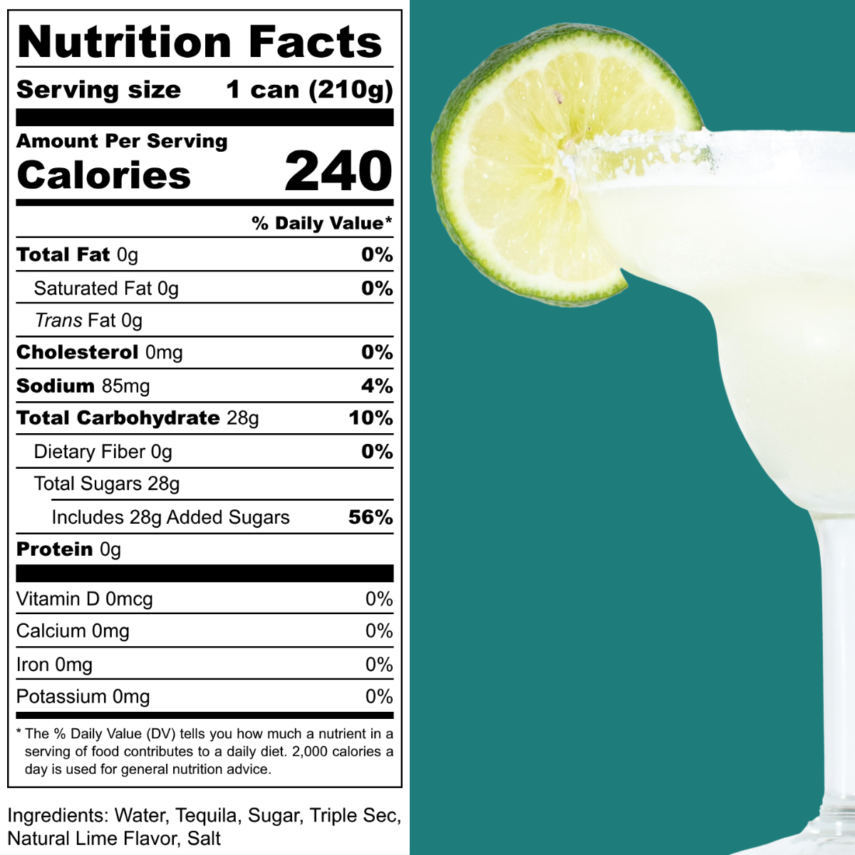 PRE-ORDER Margarita Frozen Cocktail, 12-Pack