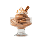 Prepared bowl of ColdSnap® Mexican Hot Chocolate Boozy Ice Cream topped with whipped cream and cinnamon 
