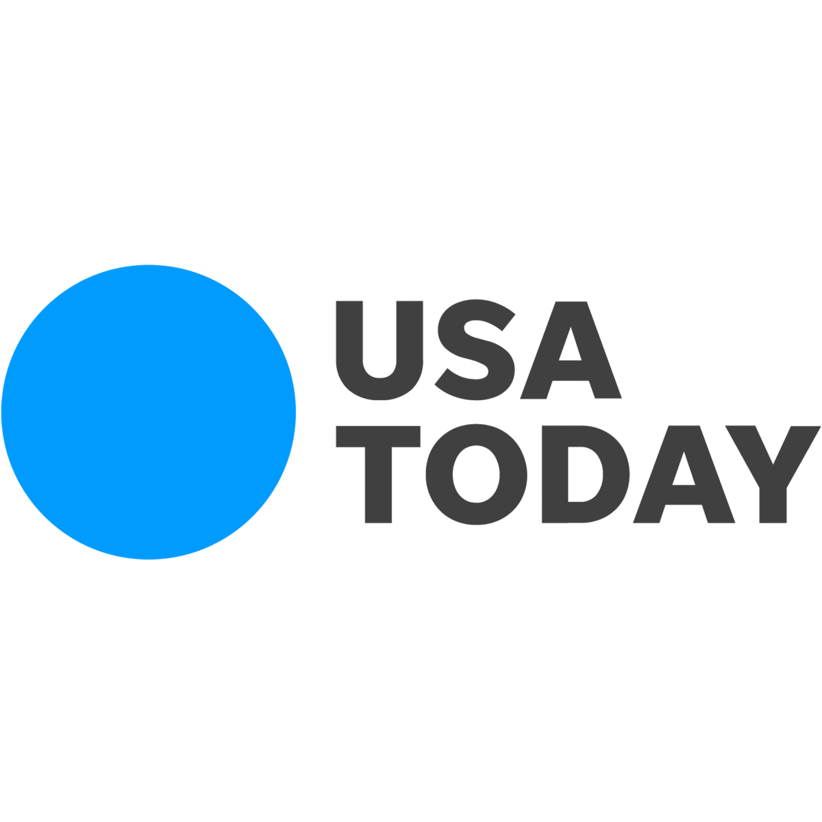 USA Today logo with a blue circle on a white background