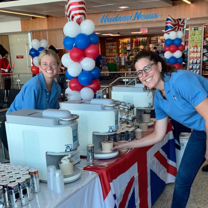 Chilling with JetBlue - Serving Up Frozen Delights for the Inaugural Boston to London Flight