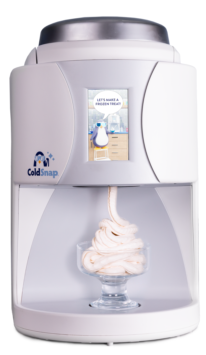 ColdSnap appliance dispensing ice cream